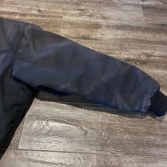 Walls Workwear Coat Black Mens XL Blanket Lined Hooded Canvas Jacket - Picture 7 of 16